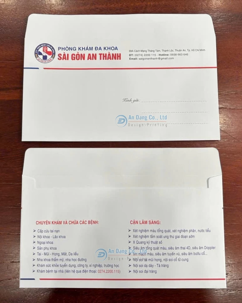 Bao thư cho PKĐK Sài Gòn An Thành
