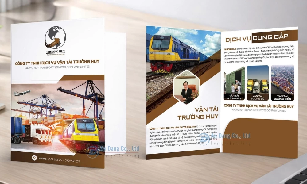 Bìa sơ mi cho công ty TNHH Dịch Vụ Vận Tải Trường Huy