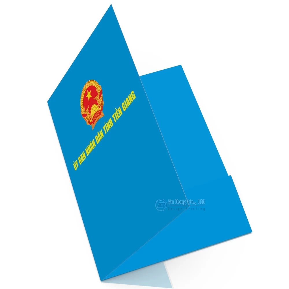 Bìa sơ mi trang trọng cho UBND tỉnh Tiền Giang