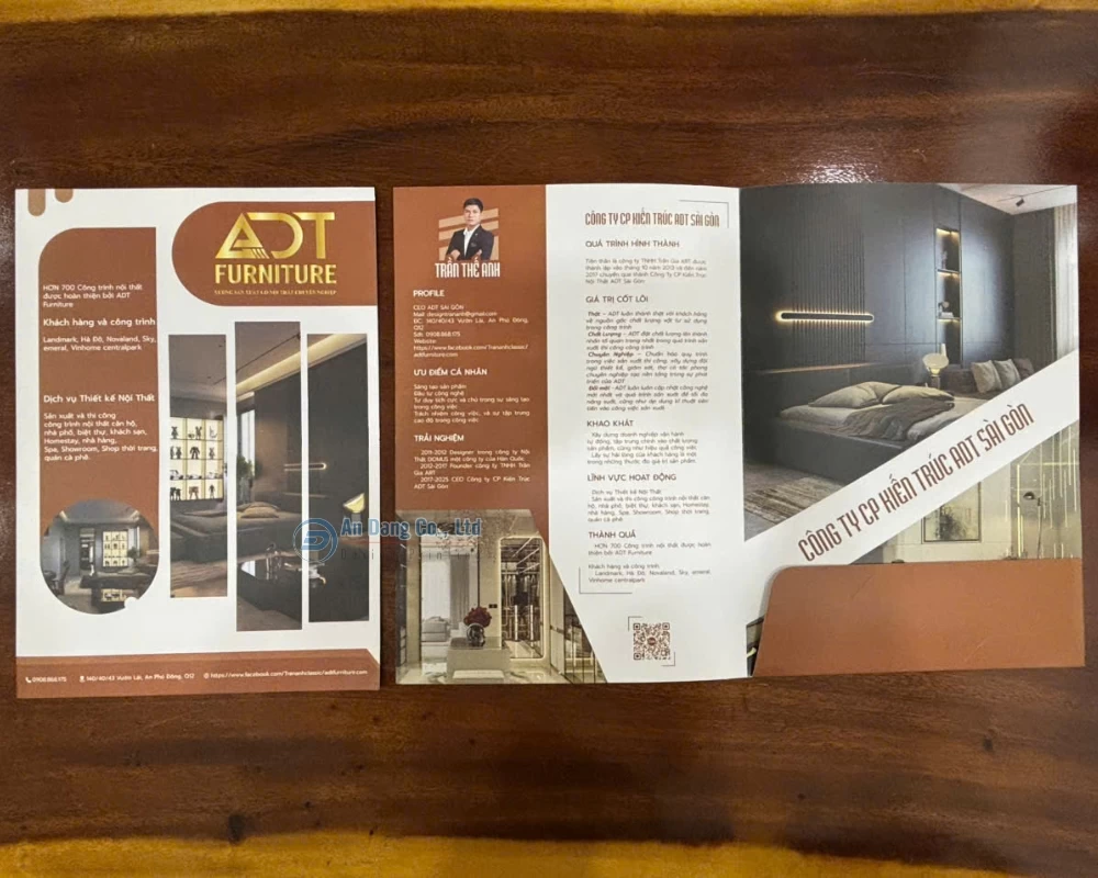Bìa sơ mi cho công ty Kiến Trúc ADT Sài Gòn