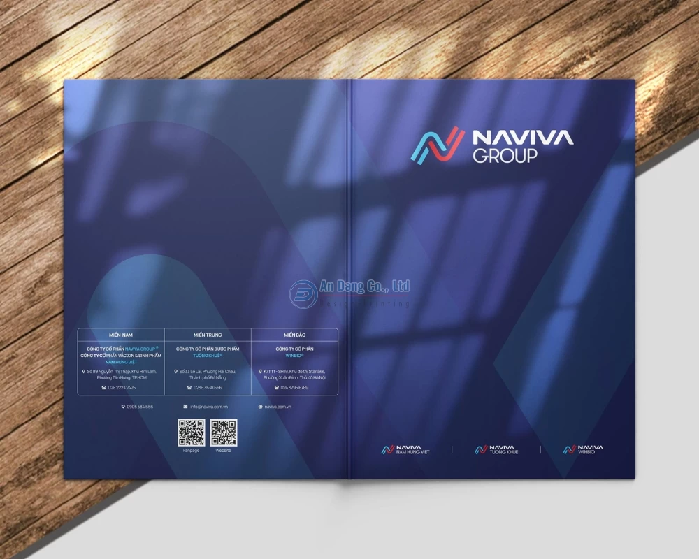 Bìa sơ mi cho doanh nghiệp NAVIVA GROUP