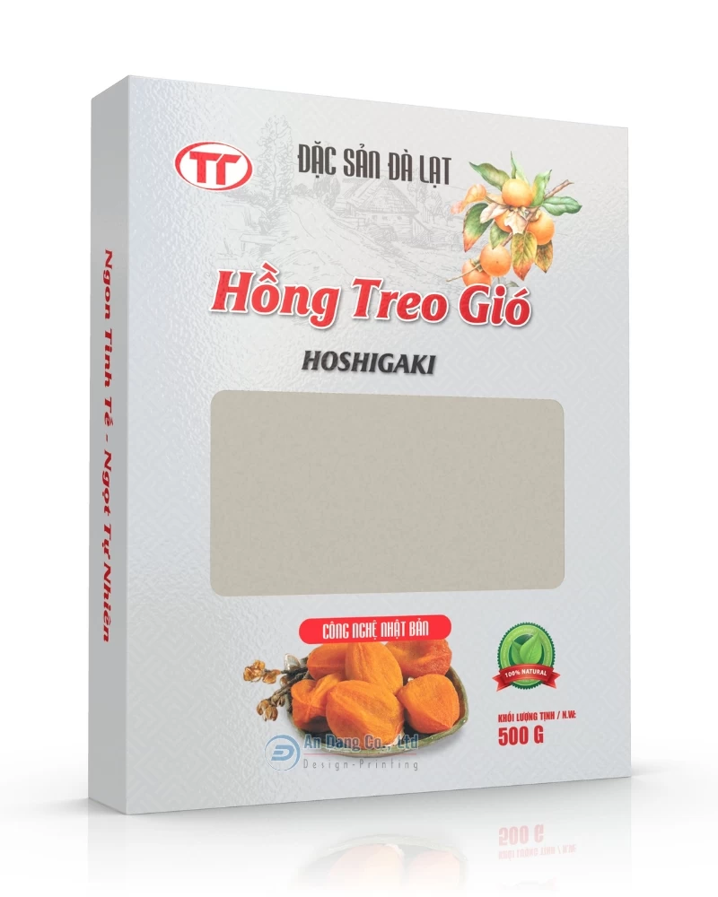 Hộp giấy đựng hồng treo gió Đà Lạt