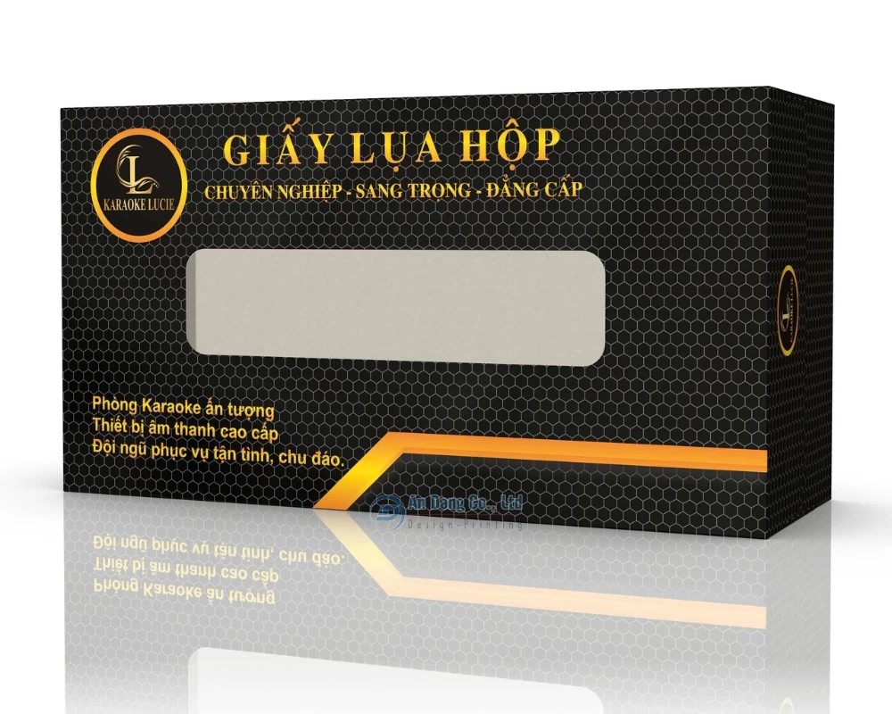 Hộp giấy lụa cho phòng karaoke