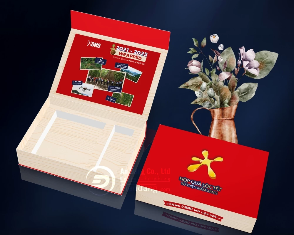 Hộp quà tặng Tết cho hãng Omo