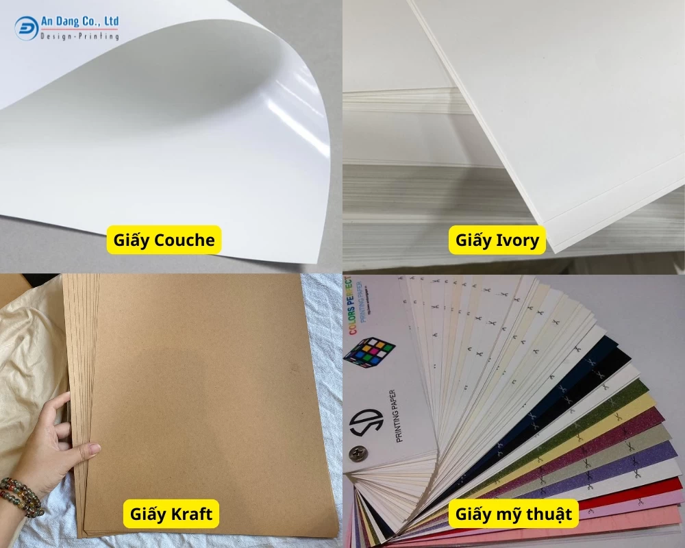 Các loại chất liệu giấy in bìa folder nhà hàng