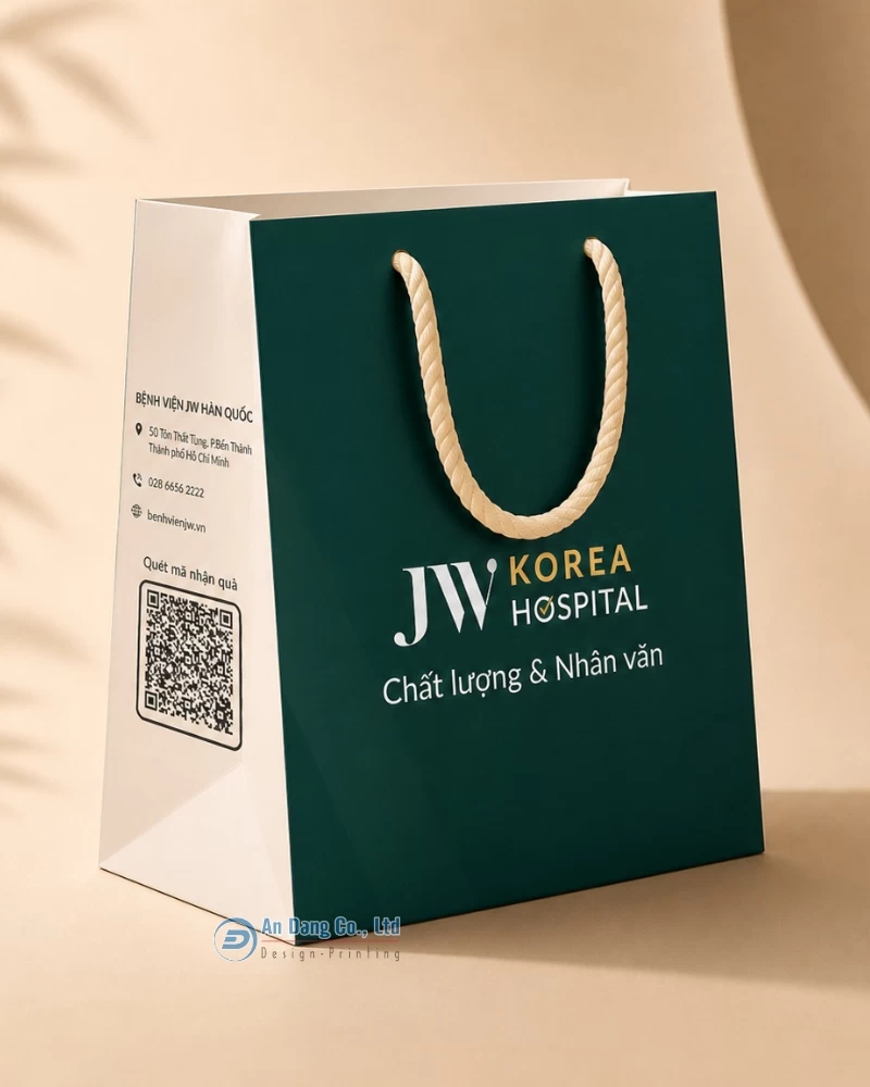 Túi giấy cho bệnh viện JW Hàn Quốc