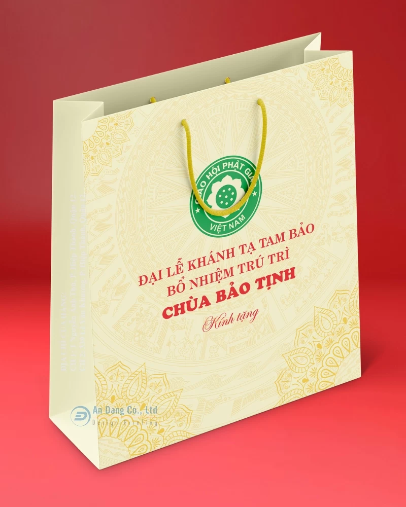 Túi giấy cho chùa Bảo Tịnh