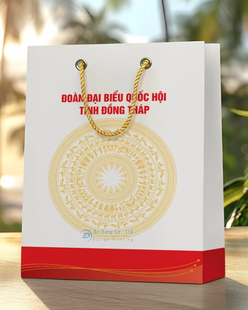 Túi giấy cho đoàn đại biểu quốc hội tỉnh Đồng Tháp