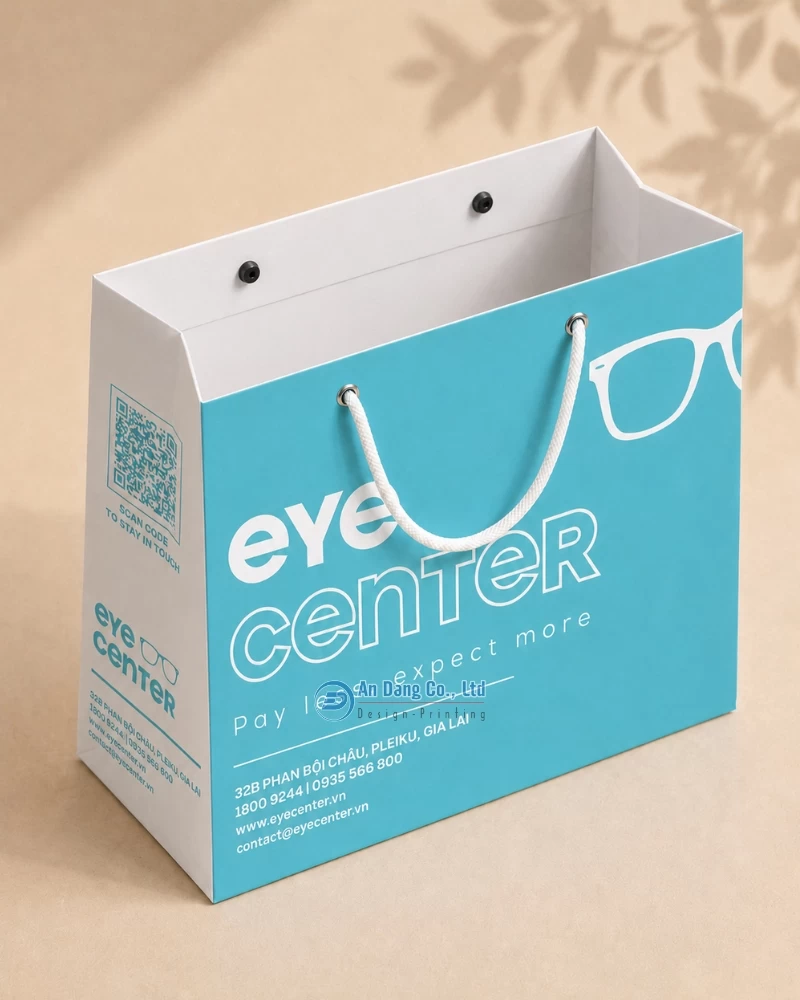 Túi giấy cho shop mắt kính Eye Center