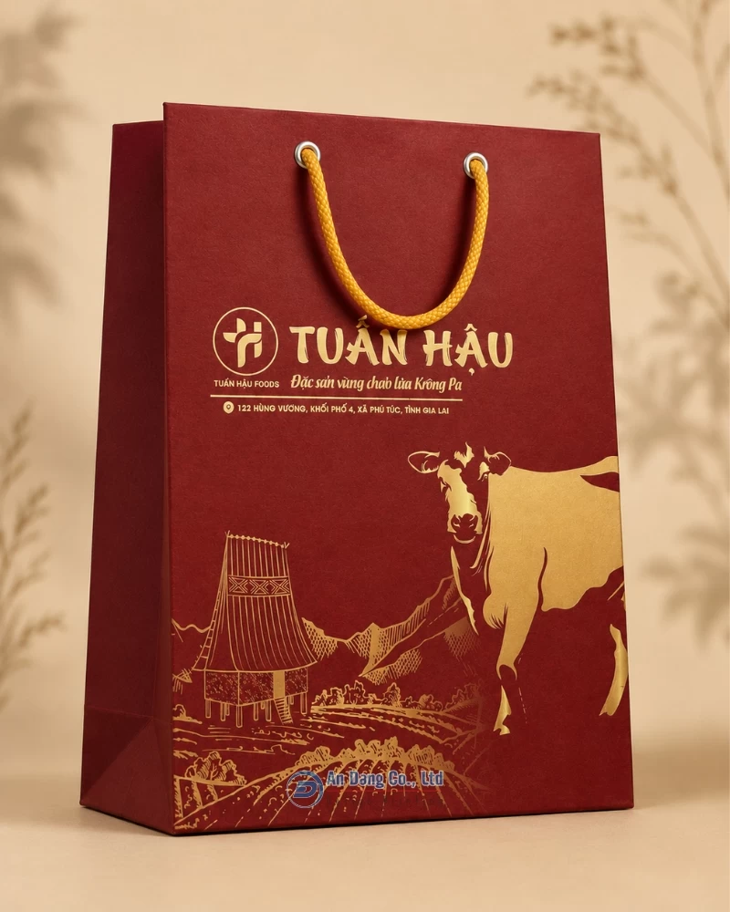 Túi giấy cho shop Tuấn Hậu