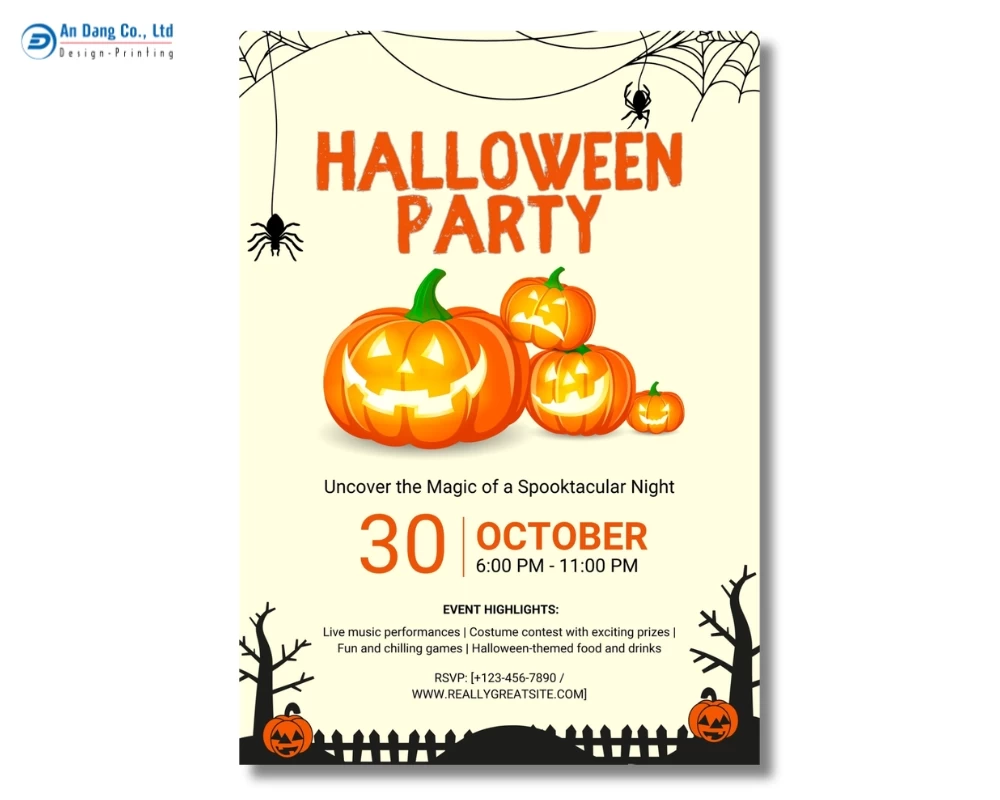Mẫu thiệp mời Halloween 13