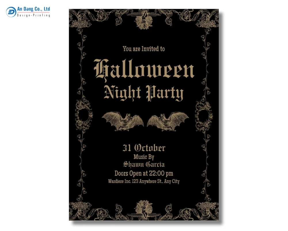 Mẫu thiệp mời tham dự tiệc Halloween 15